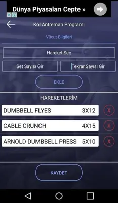 Fitness Antrenörüm android App screenshot 2