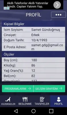 Fitness Antrenörüm android App screenshot 4